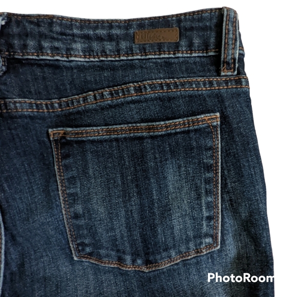 Kut From The Kloth Jeans Women's Sz 8 Blue Destroyed Farrah Baby Bootcut Pants - Picture 9 of 16